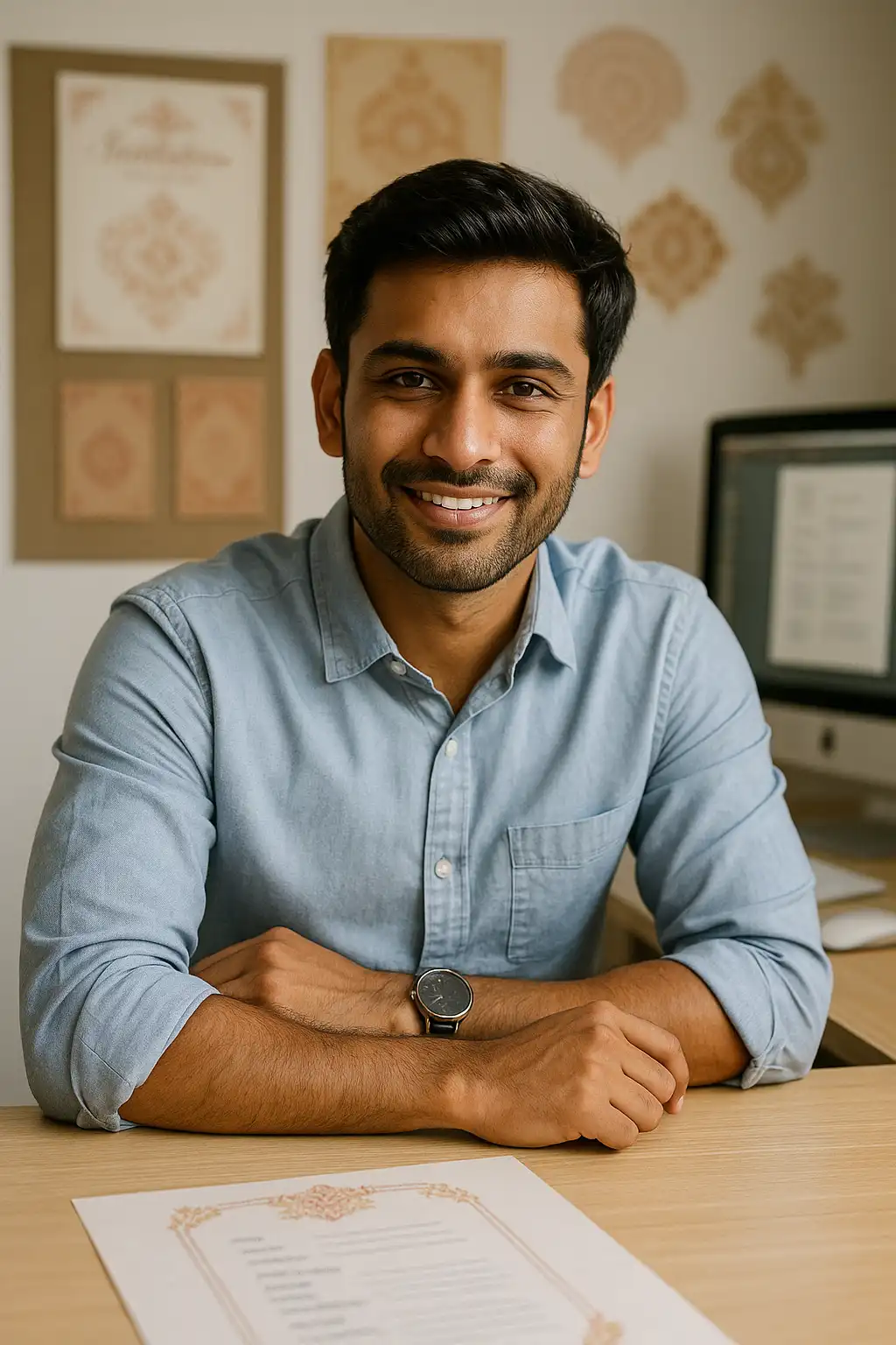 Arjun Sharma, Marriage Biodata Designer